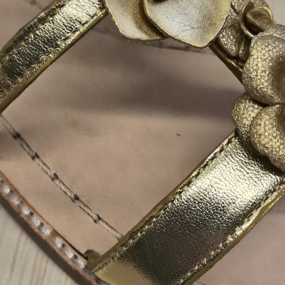 Kate Spade Sadia Gold Sandal Size 8M - Picture 6 of 8